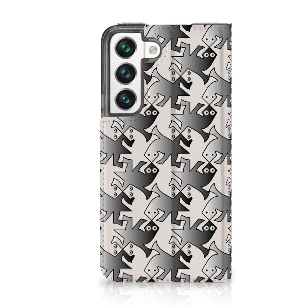 Samsung Galaxy S22 Hoesje maken Salamander Grey - B2C Telecom