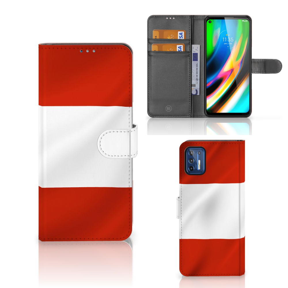 Motorola Moto G9 Plus Bookstyle Case Oostenrijk