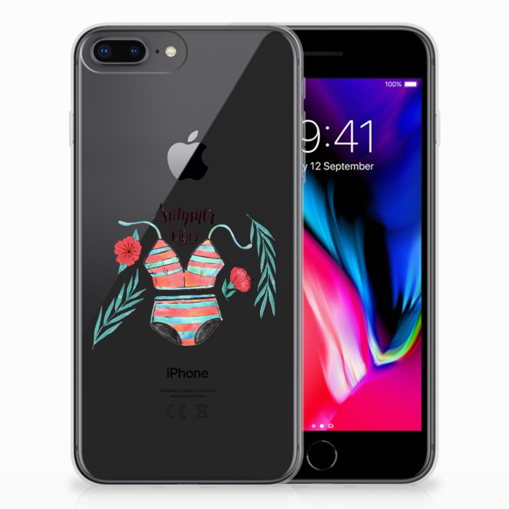 Apple iPhone 7 Plus | 8 Plus Telefoonhoesje met Naam Boho Summer