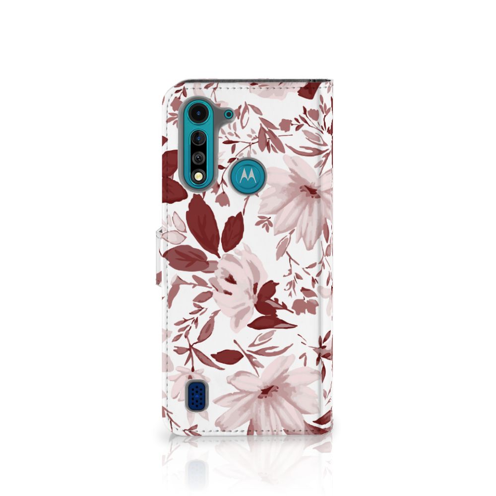 Hoesje Motorola G8 Power Lite Watercolor Flowers