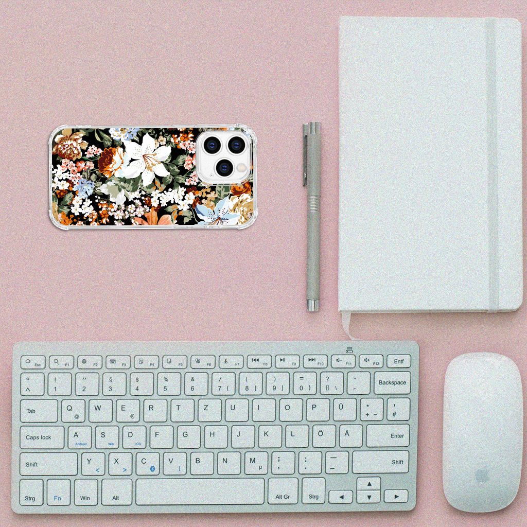 Case voor iPhone 14 Pro Dark Flowers B2C Telecom