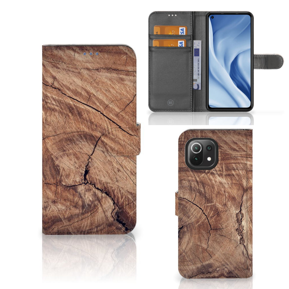 Xiaomi 11 Lite 5G NE | Mi 11 Lite Book Style Case Tree Trunk