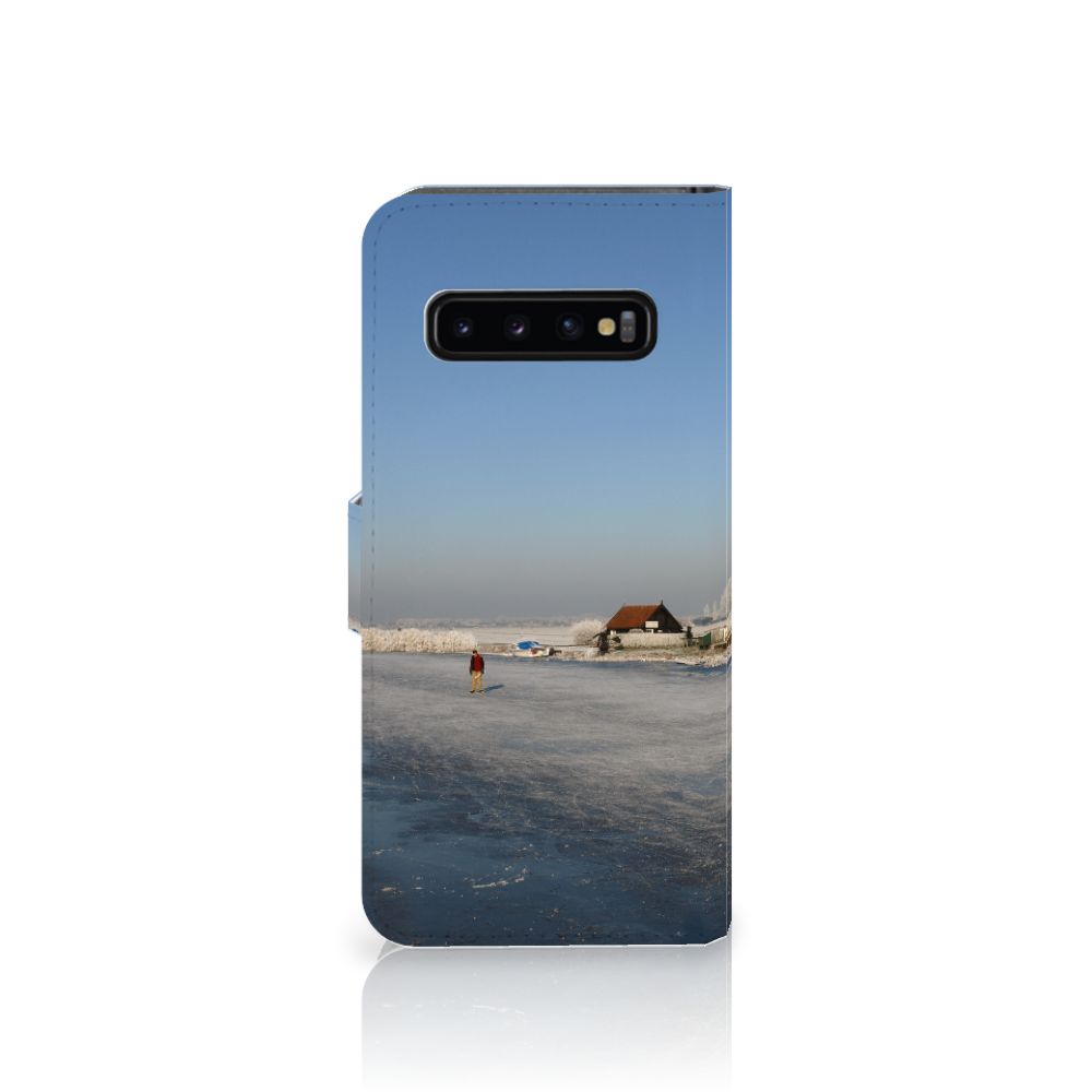 Samsung Galaxy S10 Flip Cover Schaatsers