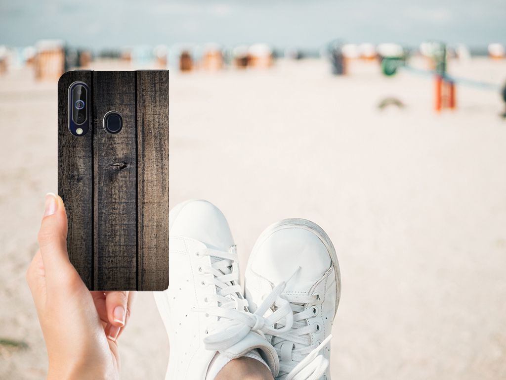 Samsung Galaxy A60 Book Wallet Case Steigerhout