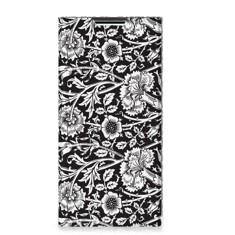 Samsung Galaxy S22 Ultra Smart Cover Black Flowers - B2C Telecom