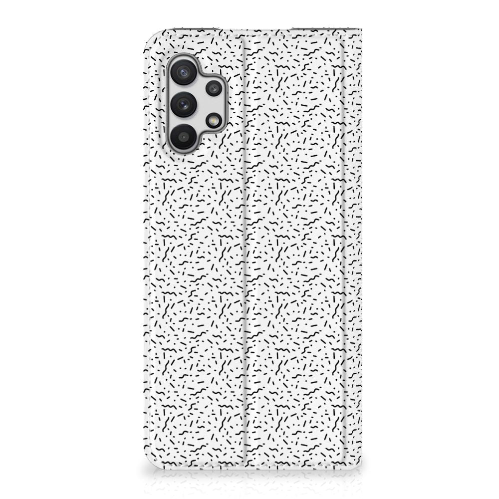 Samsung Galaxy A32 5G Hoesje met Magneet Stripes Dots - B2C Telecom