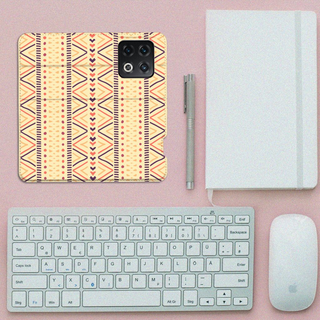 OnePlus 10 Pro Hoesje met Magneet Aztec Yellow - B2C Telecom