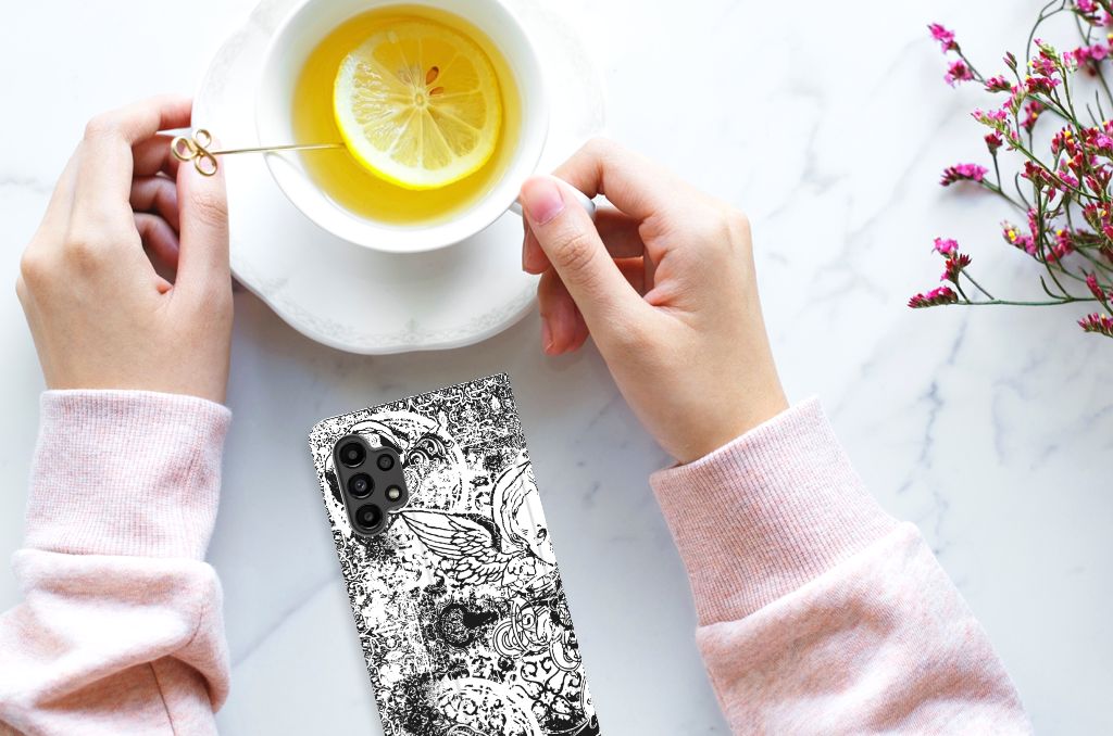 Mobiel BookCase Samsung Galaxy A13 (4G) Skulls Angel - B2C Telecom