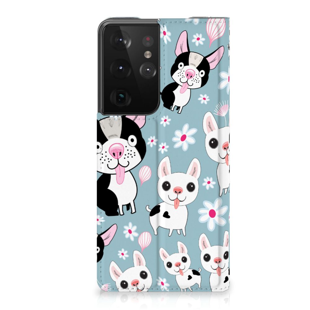 Samsung Galaxy S21 Ultra Hoesje maken Hondjes - B2C Telecom