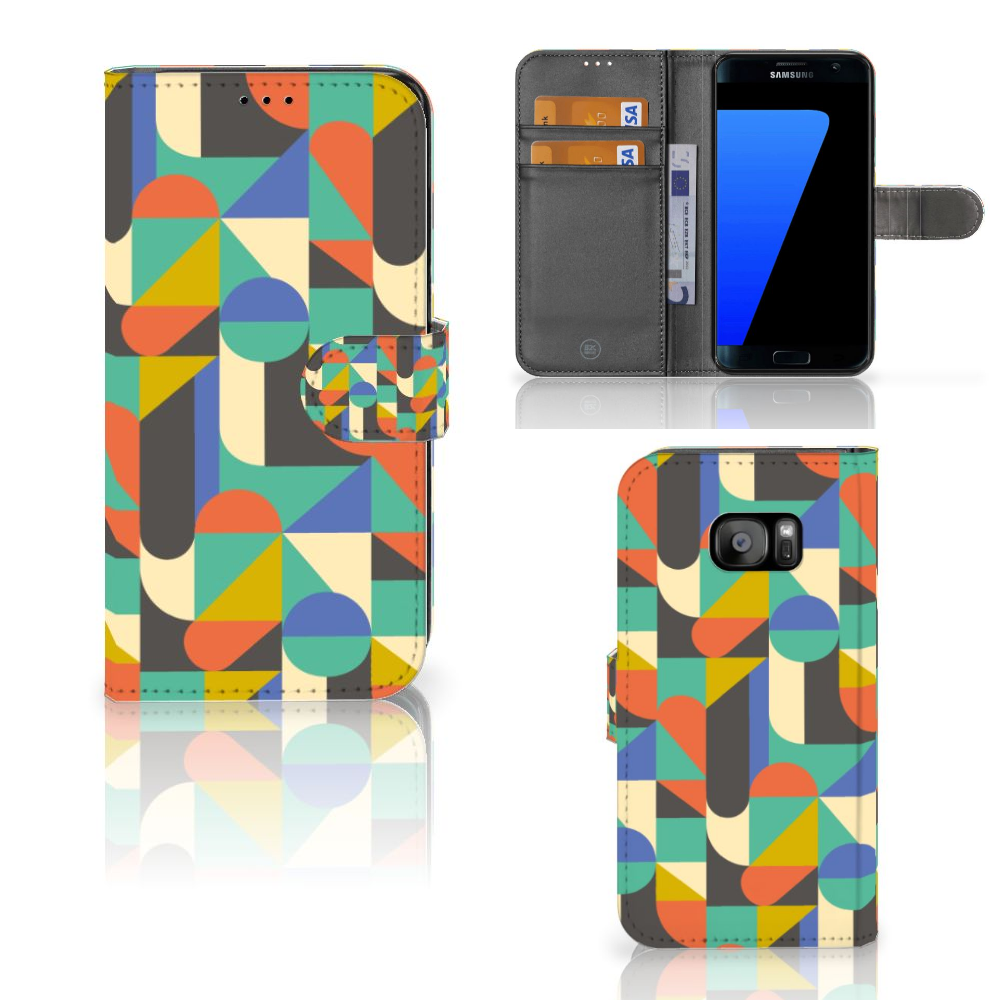 Samsung Galaxy S7 Edge Telefoon Hoesje Funky Retro