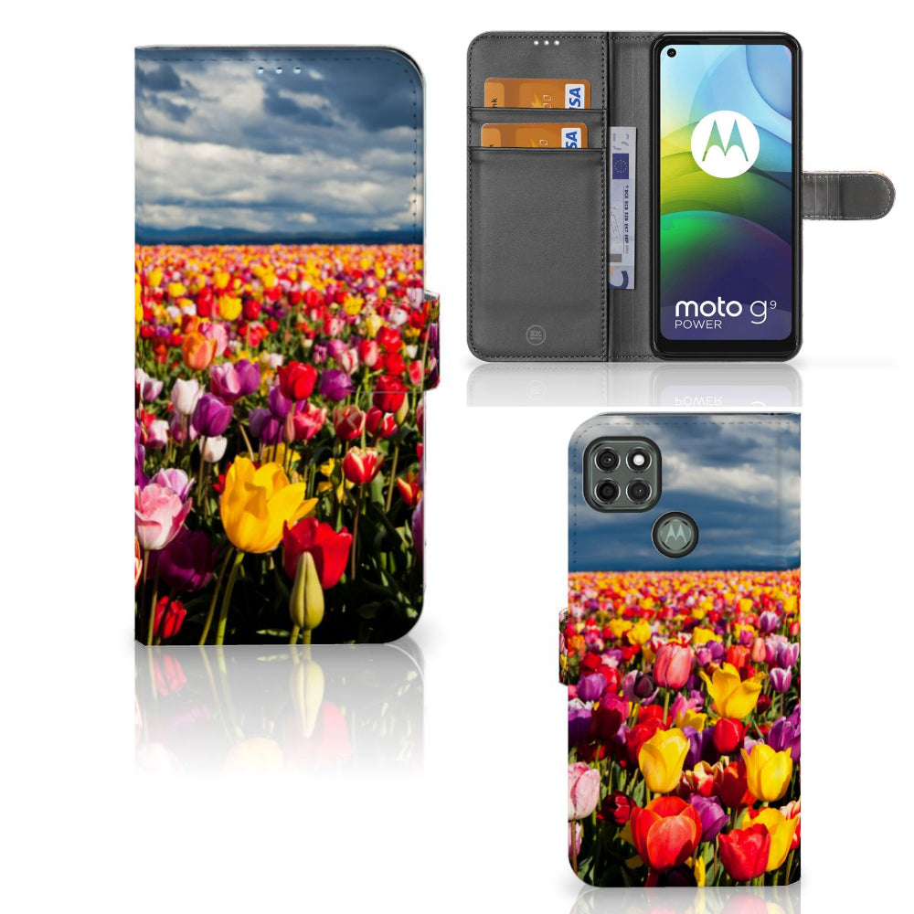 Motorola Moto G9 Power Hoesje Tulpen