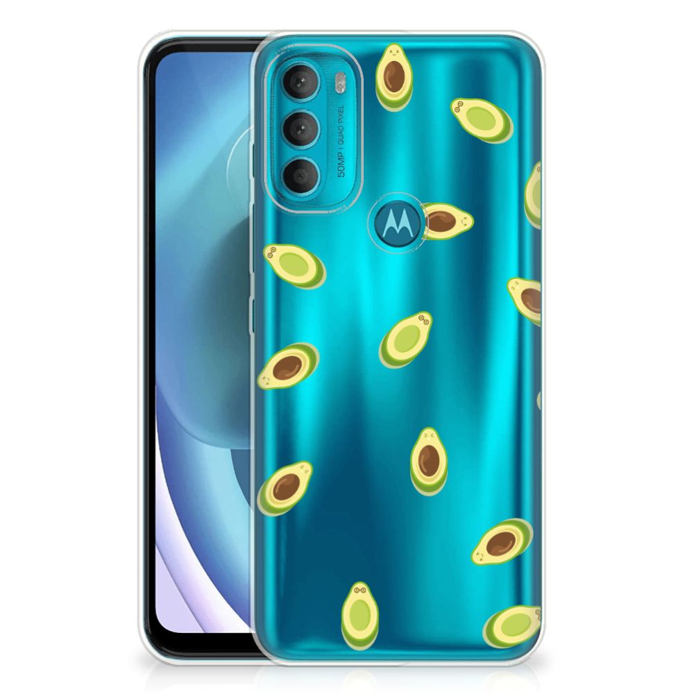 Motorola Moto G71 5G Siliconen Case Avocado