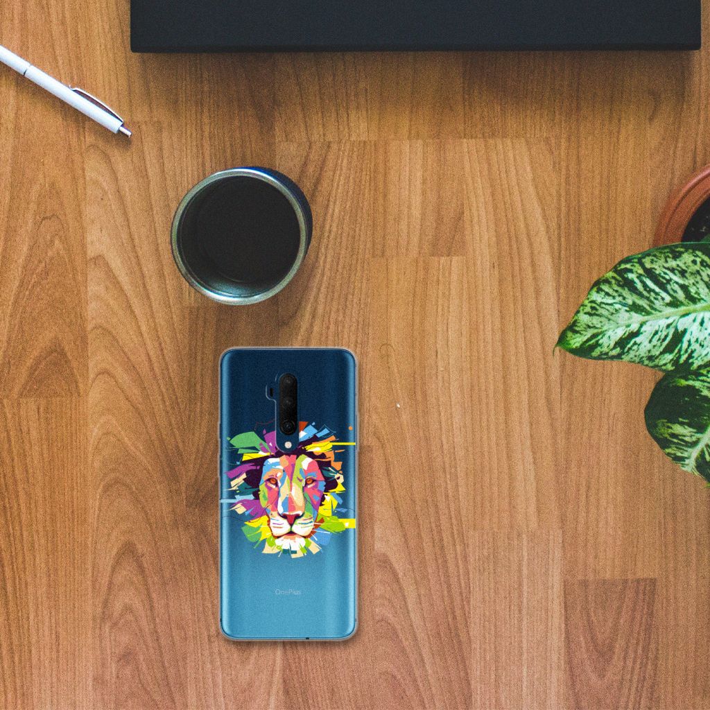 OnePlus 7T Pro Telefoonhoesje met Naam Lion Color