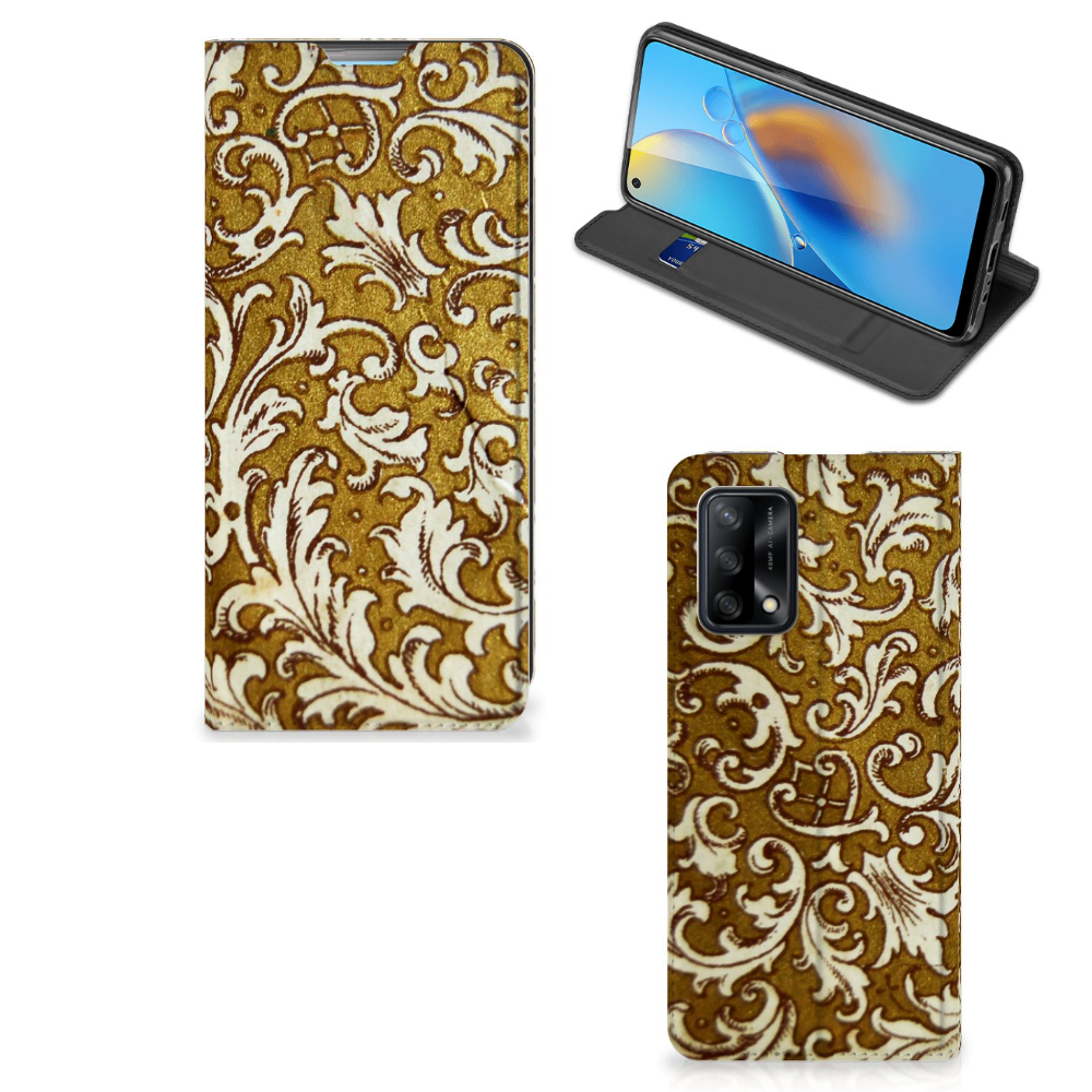 Telefoon Hoesje OPPO A74 4G Barok Goud - B2C Telecom
