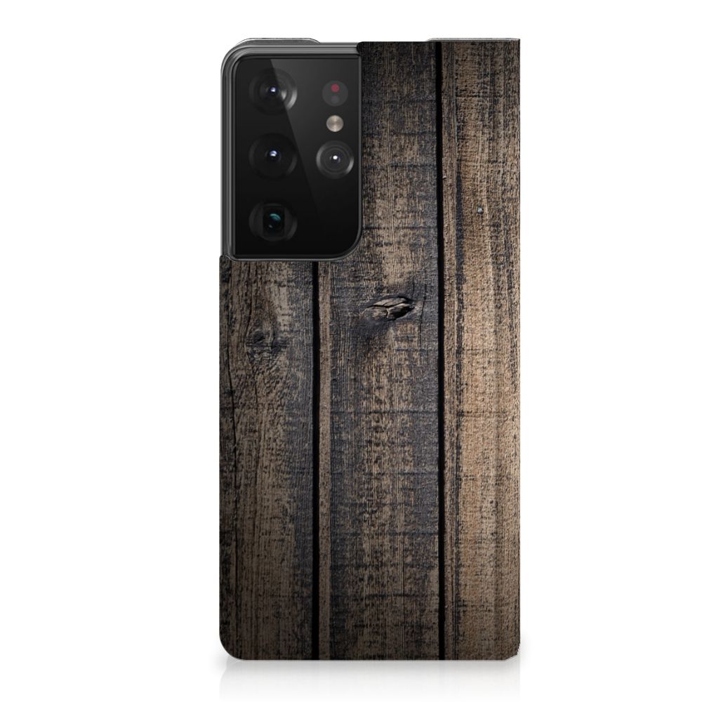 Samsung Galaxy S21 Ultra Book Wallet Case Steigerhout - B2C Telecom