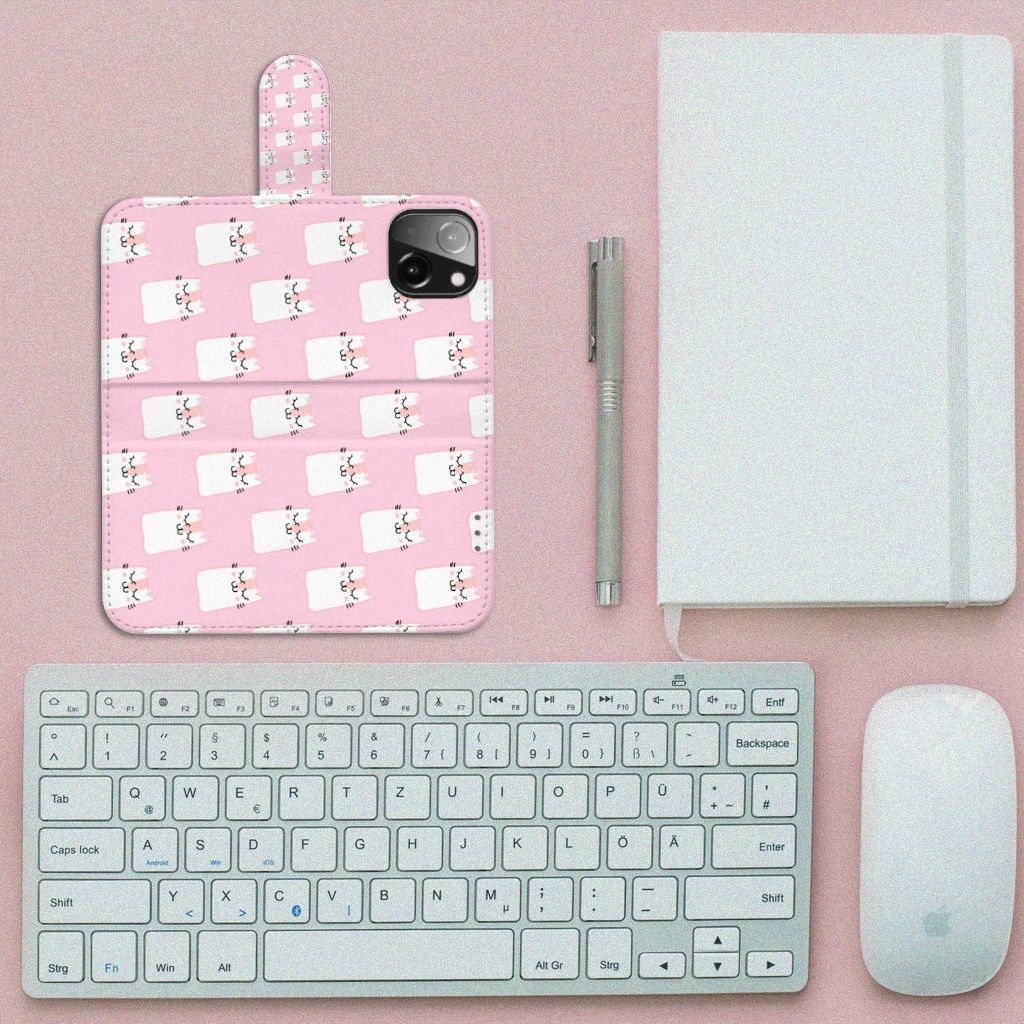 iPhone 13 Mini Telefoonhoesje met Pasjes Sleeping Cats