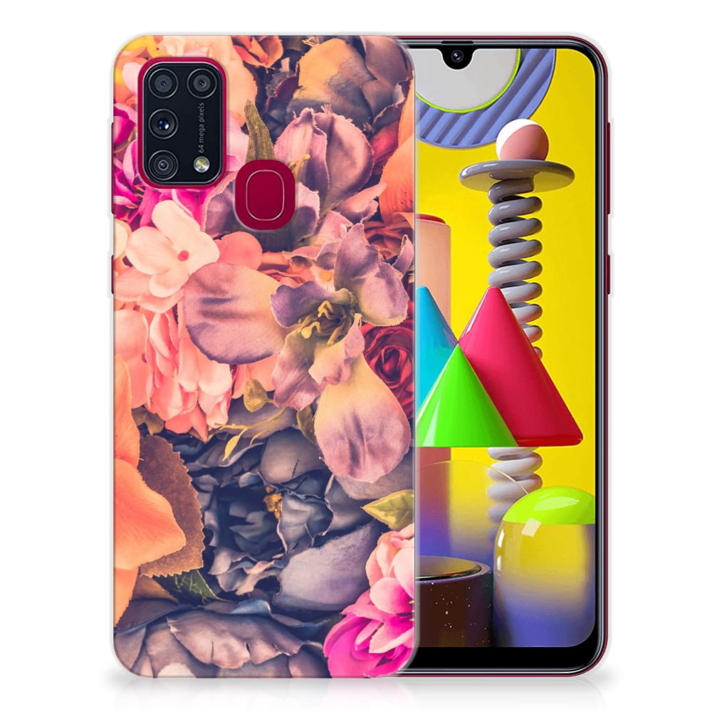 Samsung Galaxy M31 TPU Case Bosje Bloemen B2C Telecom