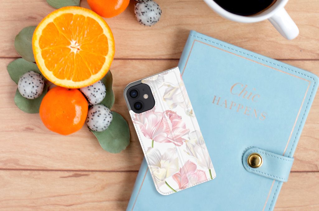 iPhone 12 Mini Smart Cover Lovely Flowers - B2C Telecom