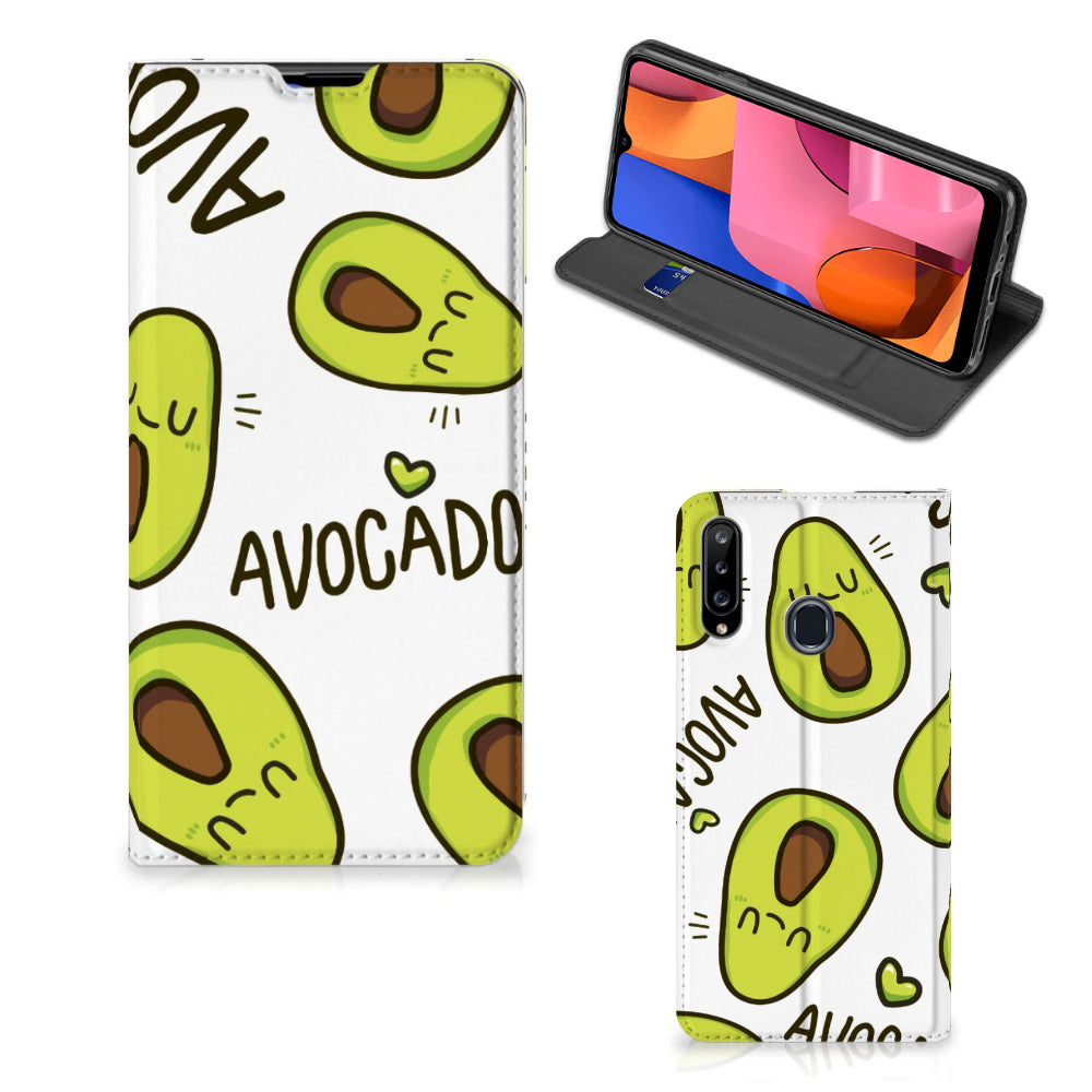 Samsung Galaxy A20s Magnet Case Avocado Singing