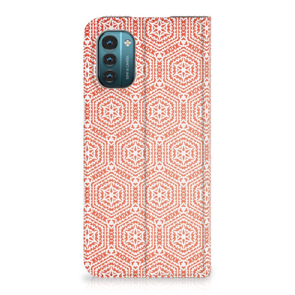 Nokia G11 | G21 Hoesje met Magneet Pattern Orange - B2C Telecom