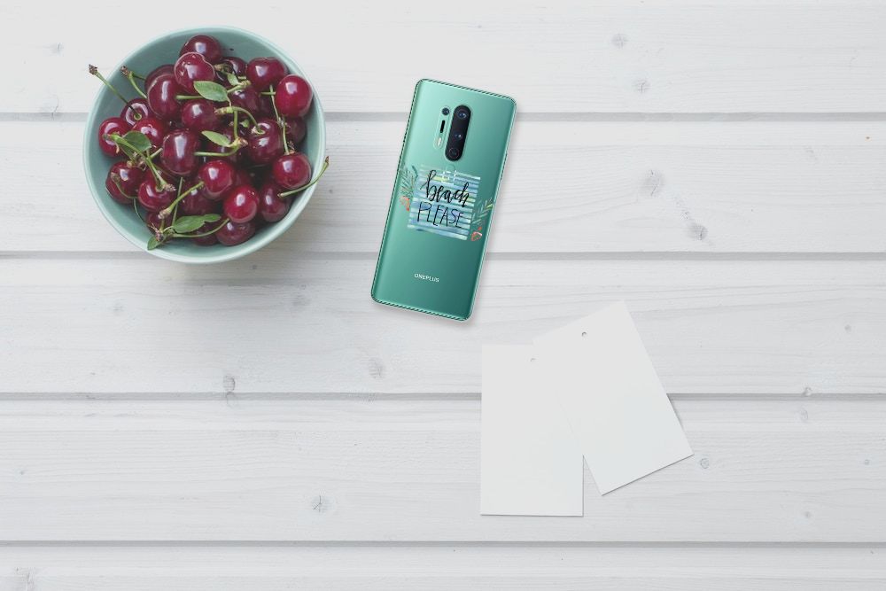 OnePlus 8 Pro Telefoonhoesje met Naam Boho Beach