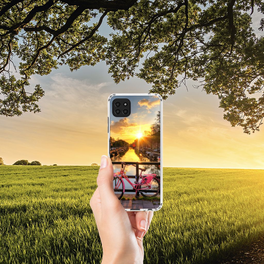 Samsung Galaxy A22 5G Telefoonhoesje met valbescherming Amsterdamse Grachten B2C Telecom