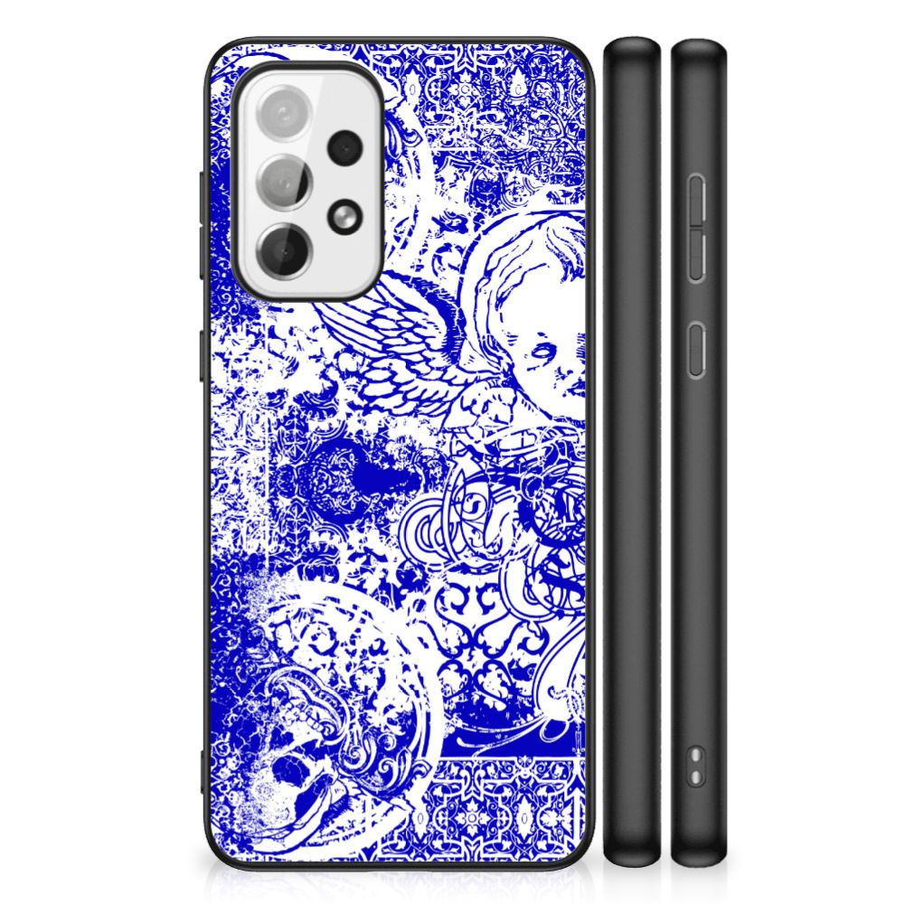 Telefoonhoesje Samsung Galaxy A73 Angel Skull Blauw B2C Telecom