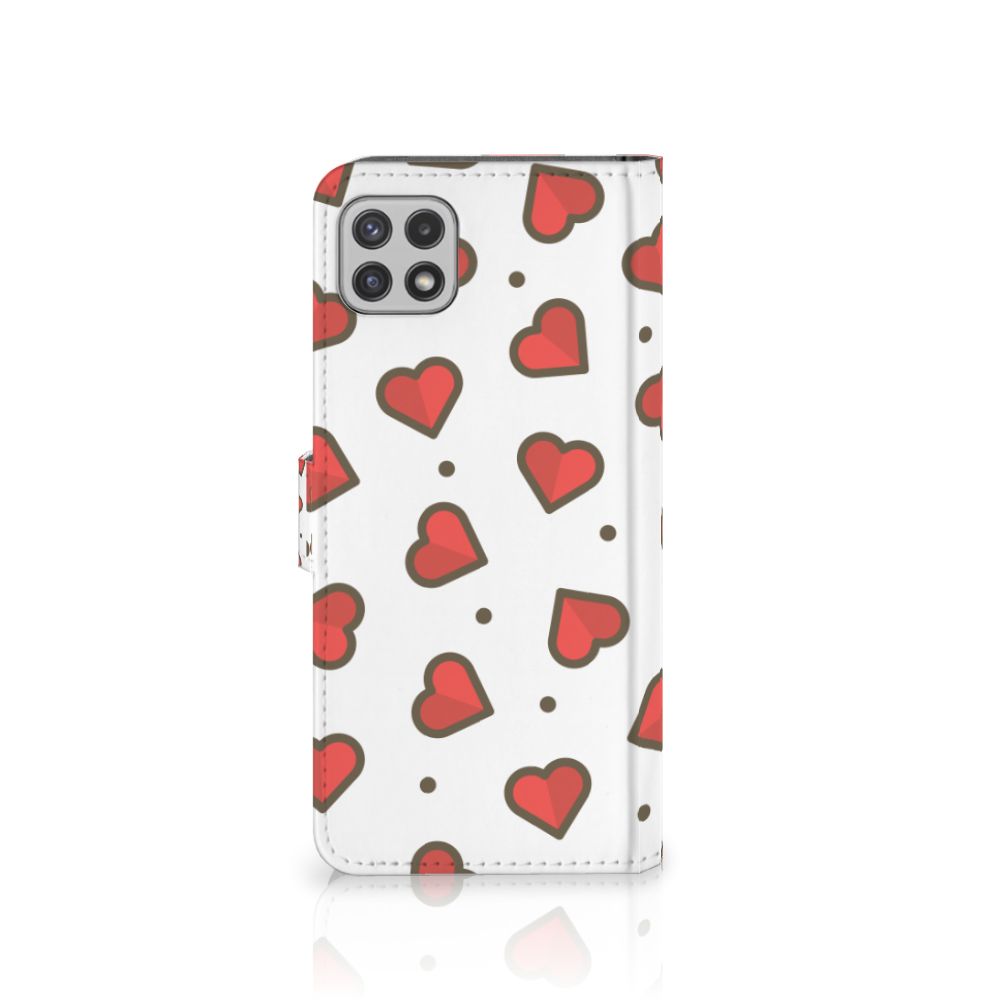 Samsung Galaxy A22 5G Telefoon Hoesje Hearts