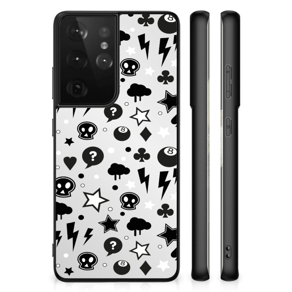 Telefoonhoesje Samsung Galaxy S21 Ultra Silver Punk B2C Telecom