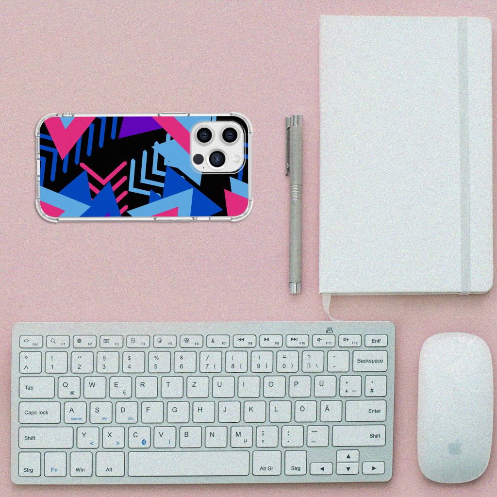 iPhone 13 Pro Max Shockproof Case Funky Triangle - B2C Telecom