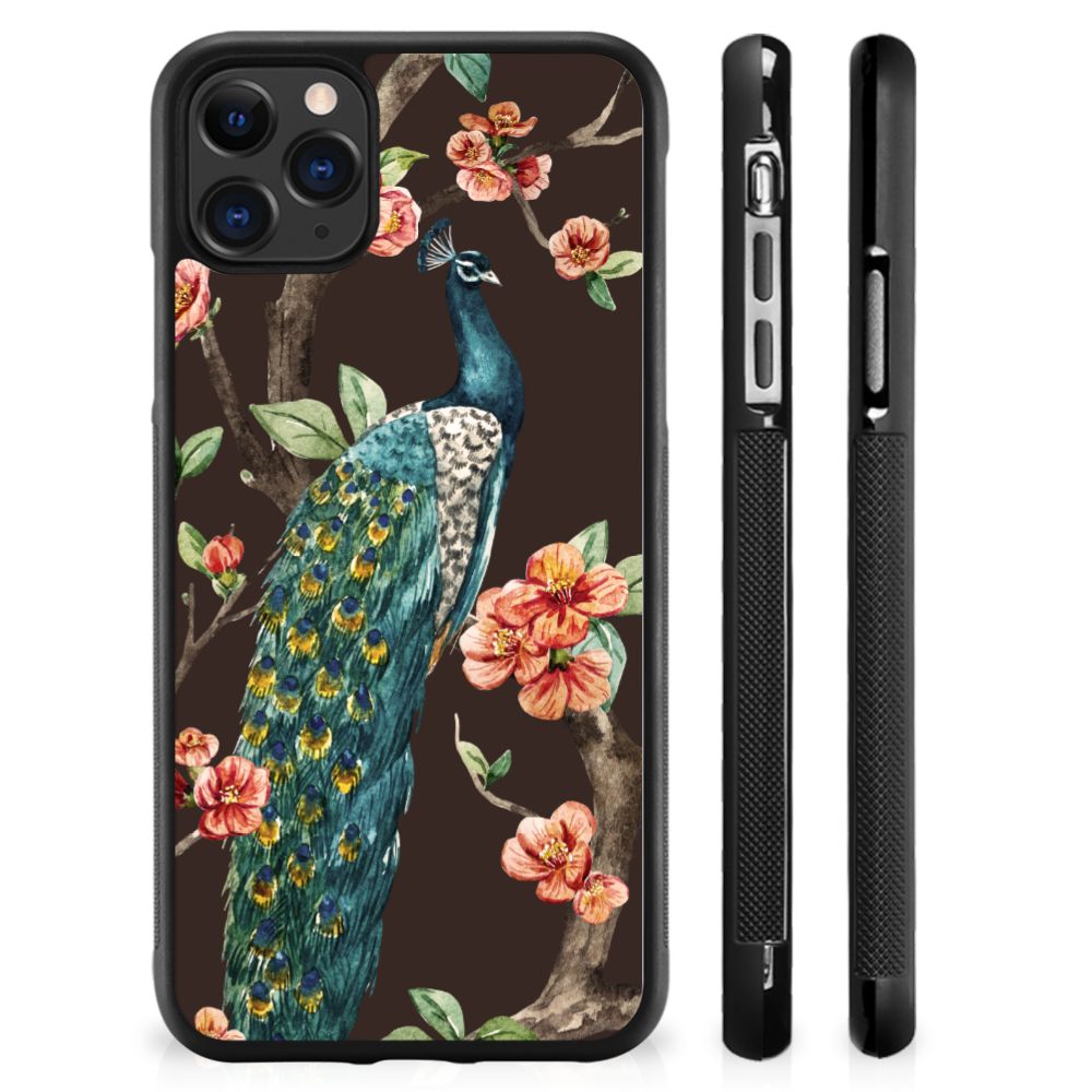 Apple iPhone 11 Pro Max Back Cover Pauw met Bloemen B2C Telecom
