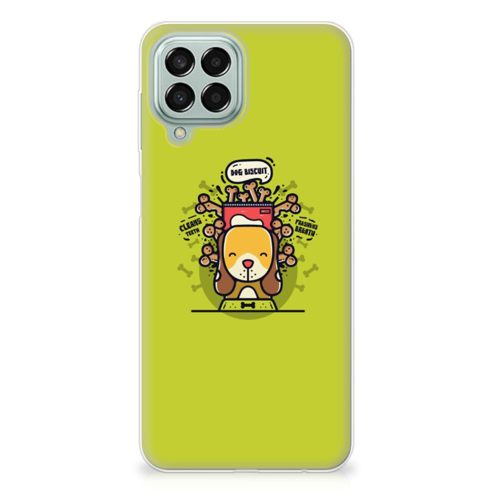 Samsung Galaxy M33 Telefoonhoesje met Naam Doggy Biscuit