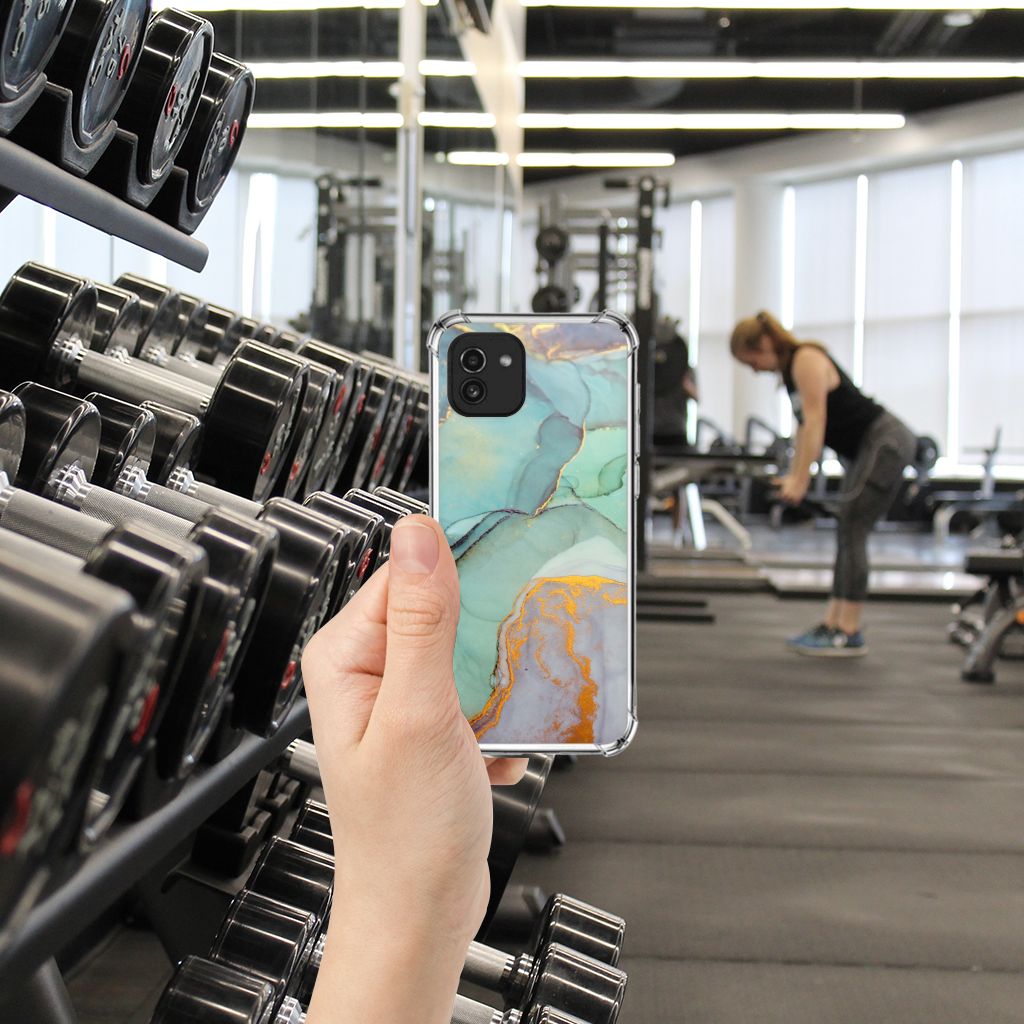 Back Cover voor Samsung Galaxy A03 Watercolor Mix B2C Telecom
