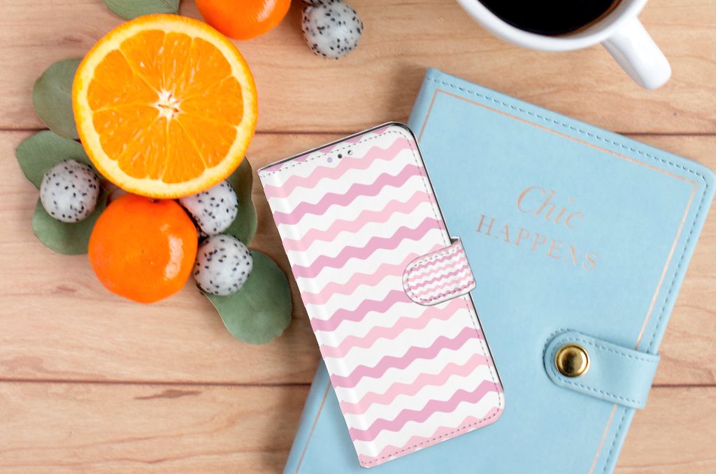 Samsung Galaxy A32 4G Telefoon Hoesje Waves Roze
