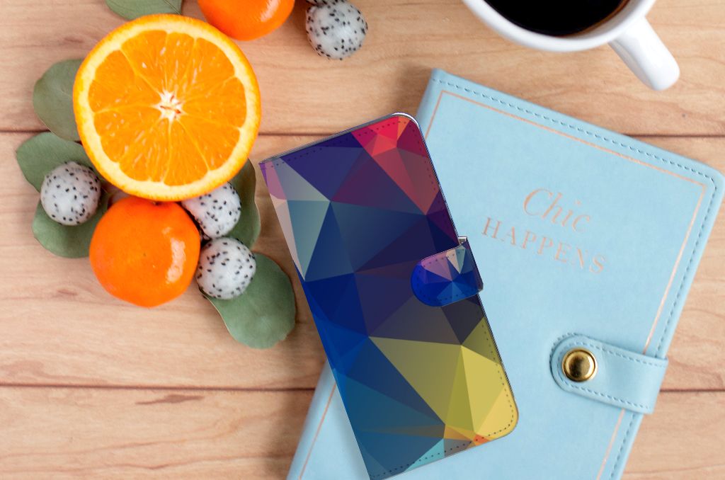 Xiaomi Redmi 10C Book Case Polygon Dark