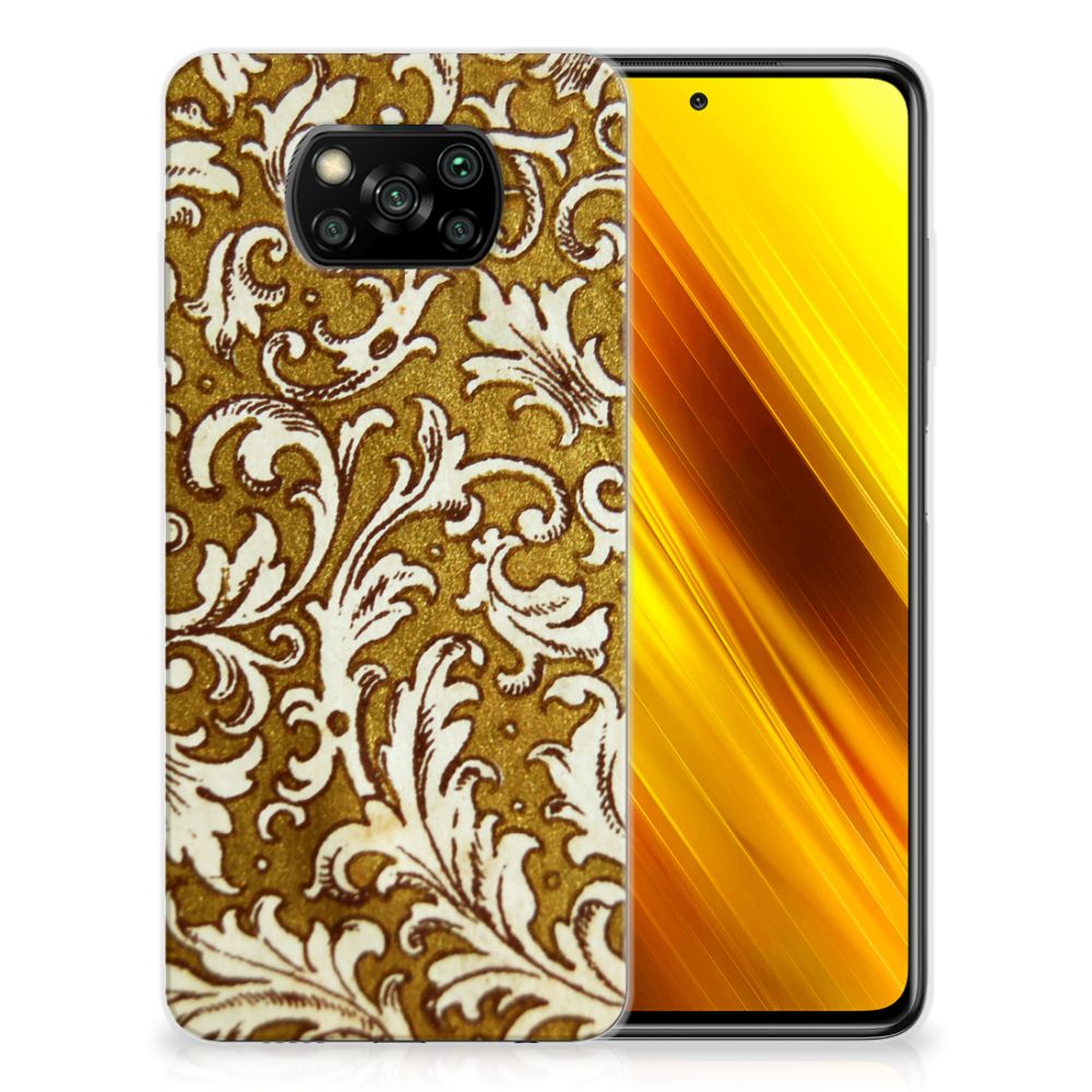 Siliconen Hoesje Xiaomi Poco X3 | Poco X3 Pro Barok Goud B2C Telecom