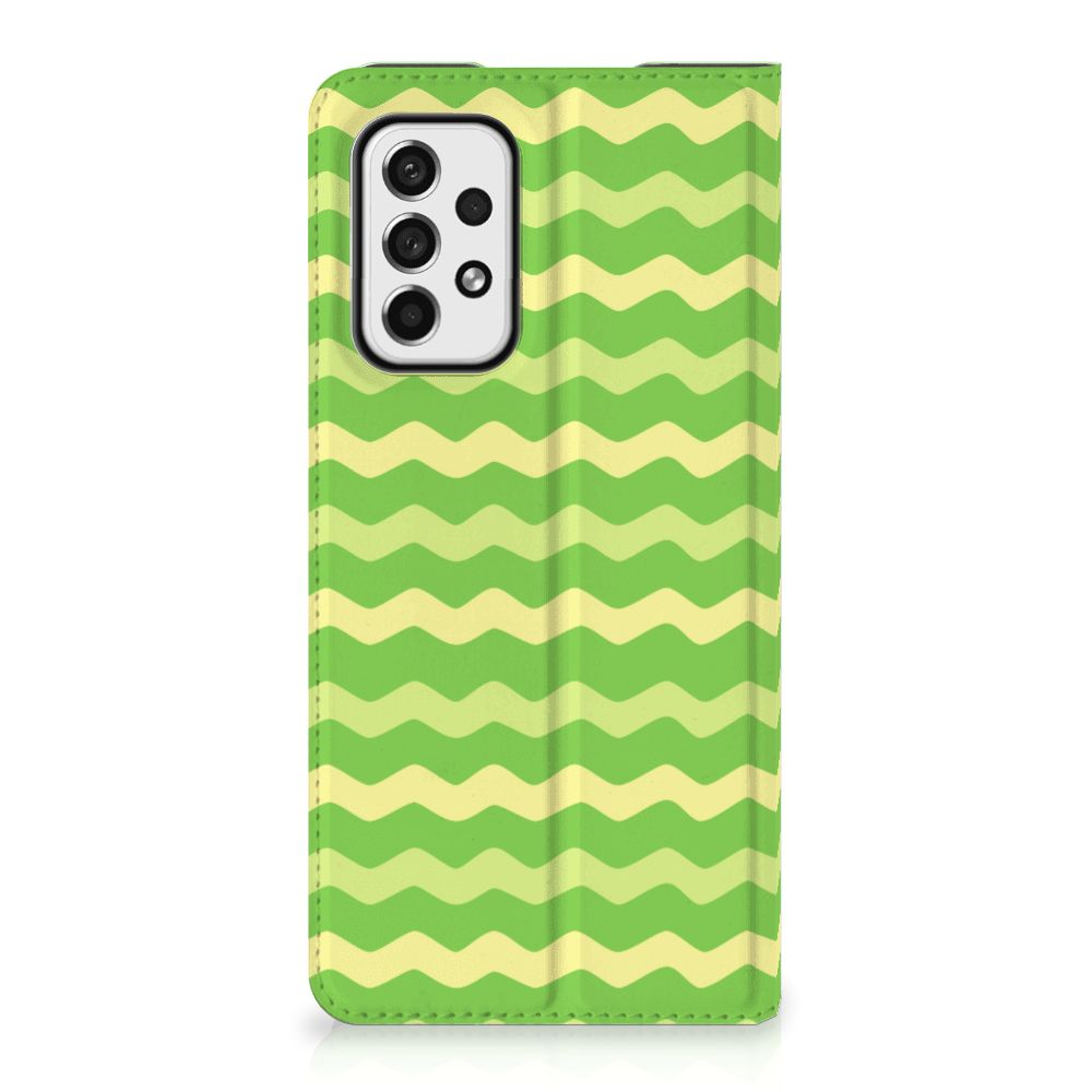 Samsung Galaxy A73 Hoesje met Magneet Waves Green - B2C Telecom
