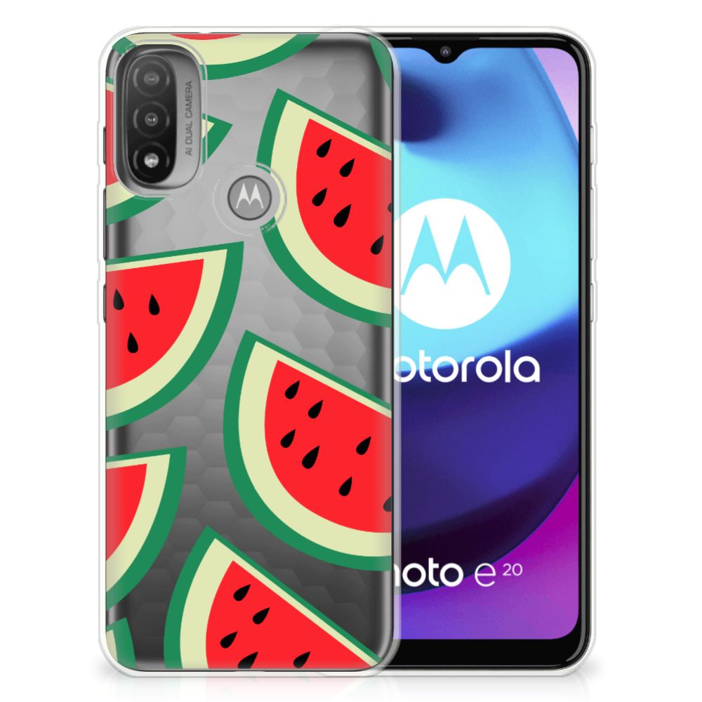 Motorola Moto E20 | E40 Siliconen Case Watermelons