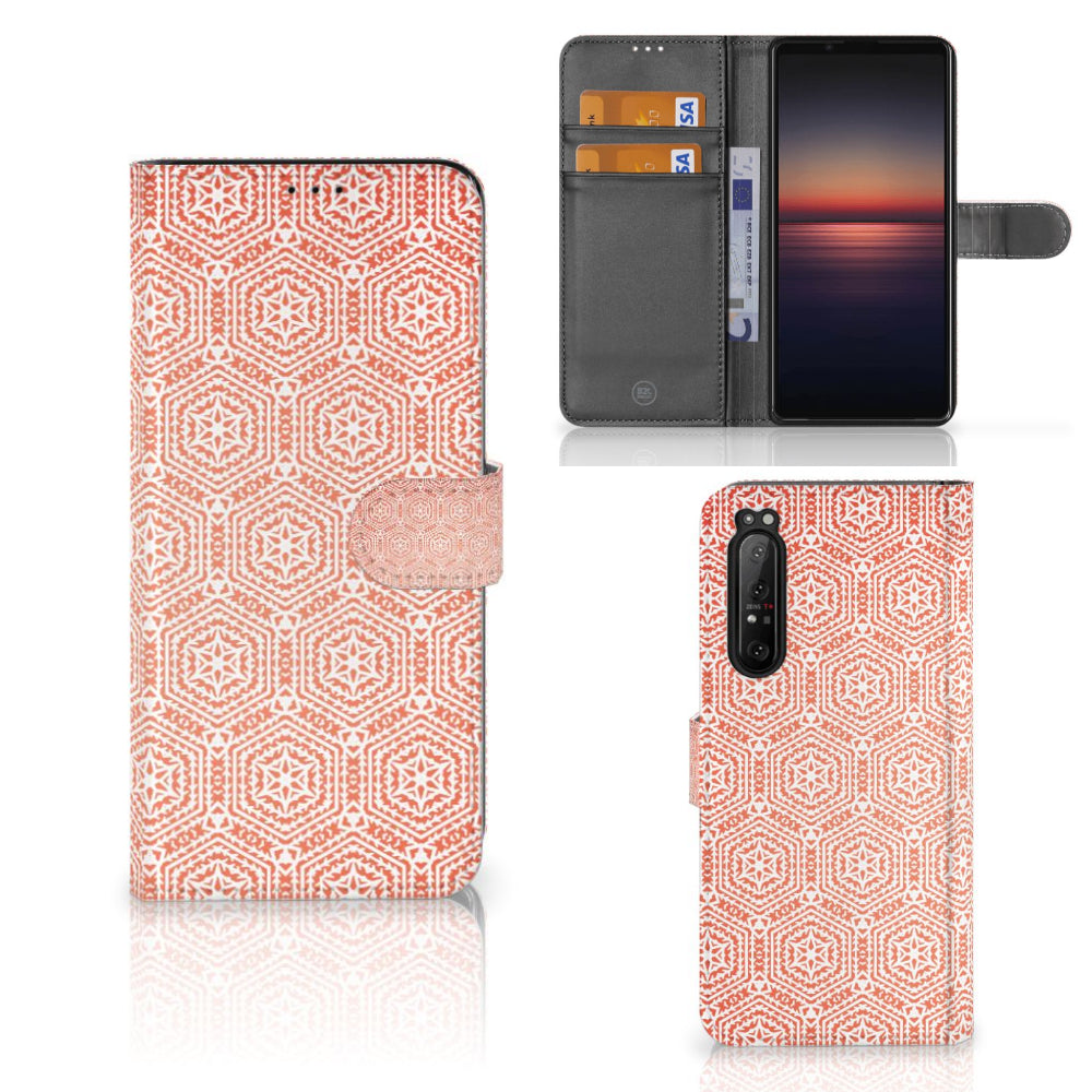 Sony Xperia 1 II Telefoon Hoesje Pattern Orange