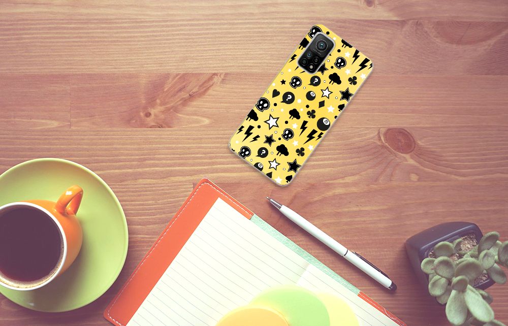 Silicone Back Case Xiaomi Mi 10T | 10T Pro Punk Geel B2C Telecom