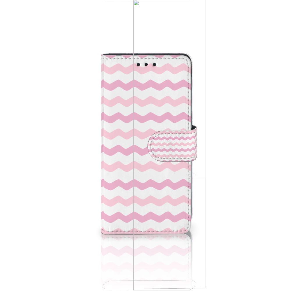 Huawei Ascend P8 Lite Telefoon Hoesje Waves Roze