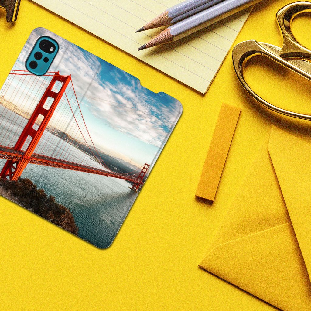 Motorola Moto G22 Book Cover Golden Gate Bridge - B2C Telecom