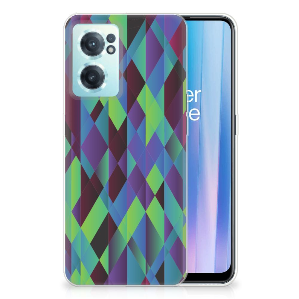 OnePlus Nord CE 2 5G TPU Hoesje Abstract Green Blue B2C Telecom