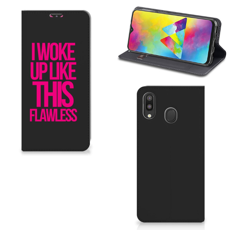 Samsung Galaxy M20 Hoesje met tekst Woke Up - Origineel Cadeau Zelf Maken