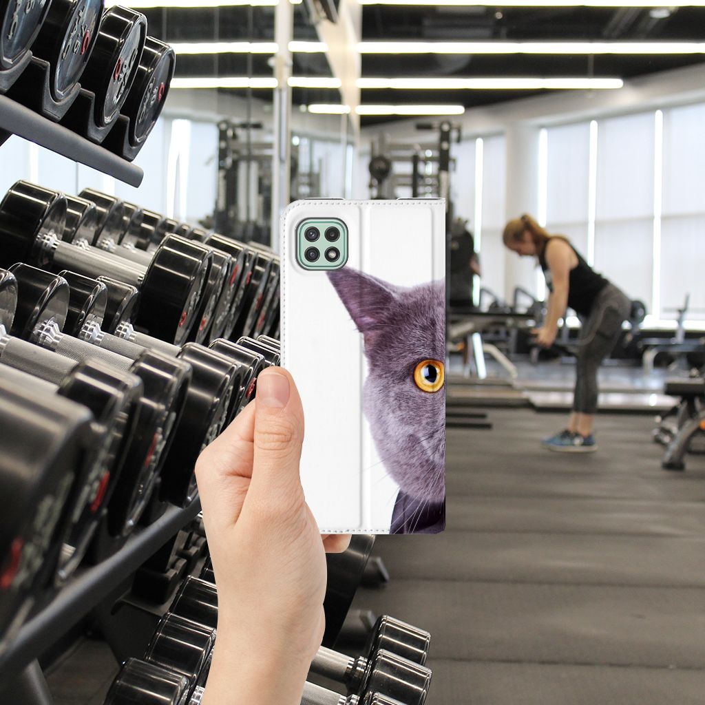 Samsung Galaxy A22 5G Hoesje maken Kat - B2C Telecom