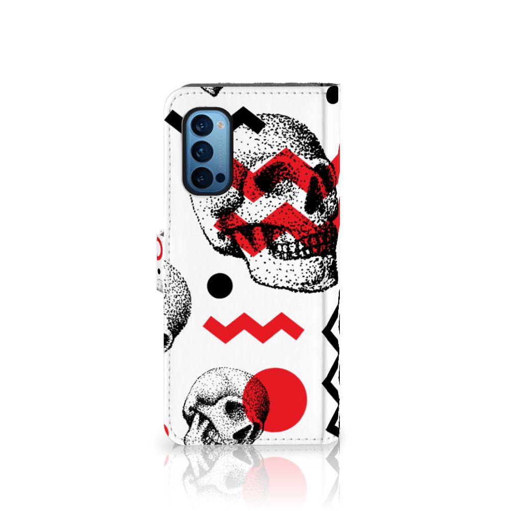 Telefoonhoesje met Naam OPPO Reno 4 Pro 5G Skull Red