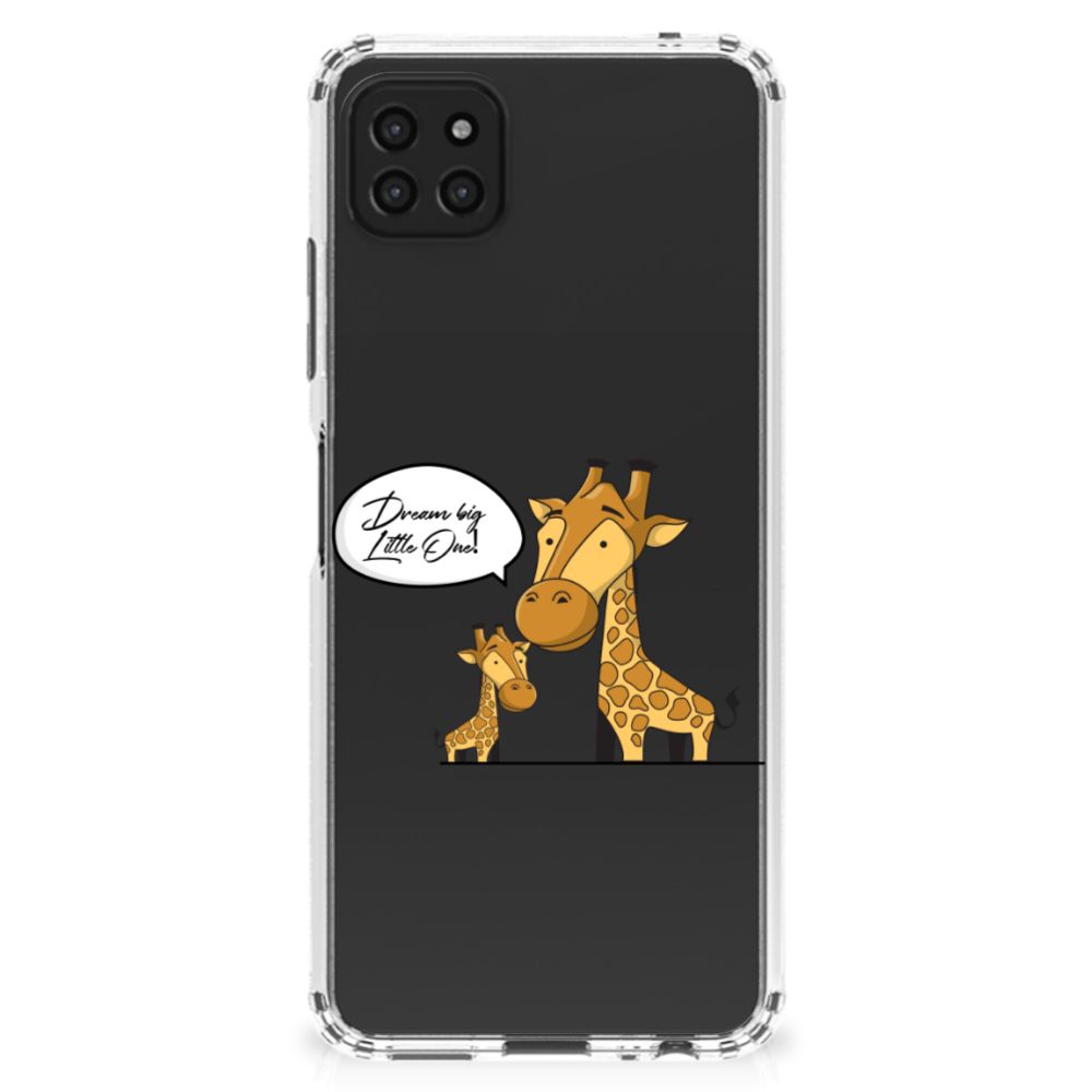 Samsung Galaxy A22 5G Stevig Bumper Hoesje Giraffe B2C Telecom