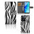 PPO A57 | A57s | A77 4G Telefoonhoesje met Pasjes Zebra