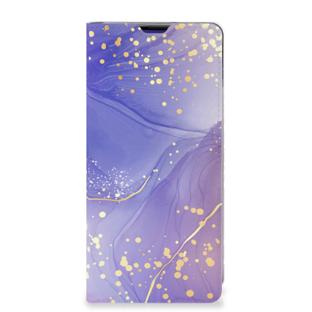 Bookcase voor Samsung Galaxy S10 Plus Watercolor Paars