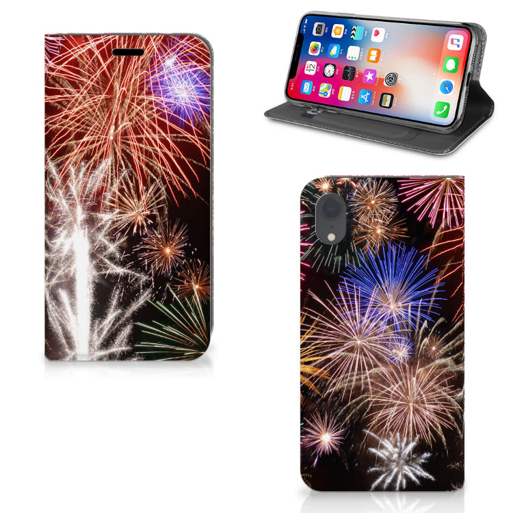 Apple iPhone Xr Hippe Standcase Vuurwerk